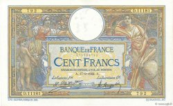 100 Francs LUC OLIVIER MERSON grands cartouches FRANCE  1924 F.24.02 SUP