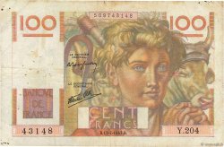 100 Francs JEUNE PAYSAN Favre-Gilly FRANCE  1947 F.28ter.02 TB