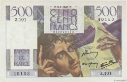 500 Francs CHATEAUBRIAND FRANCE  1947 F.34.07 SPL