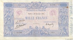 1000 Francs BLEU ET ROSE FRANCE  1924 F.36.40 TB