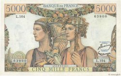 5000 Francs TERRE ET MER FRANCE  1952 F.48.07 SUP