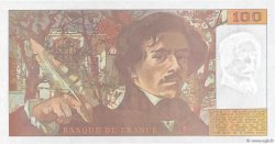 100 Francs DELACROIX imprimé en continu FRANCE  1990 F.69bis.01bG NEUF