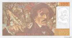 100 Francs DELACROIX imprimé en continu FRANCE  1991 F.69bis.04b pr.NEUF