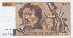 100 Francs DELACROIX 442-1 & 442-2 FRANCE  1994 F.69ter.01a pr.NEUF