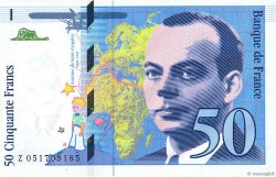 50 Francs SAINT-EXUPÉRY modifié FRANCE  1999 F.73.05 pr.NEUF