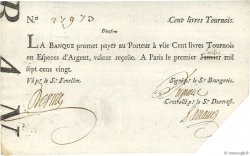 100 Livres Tournois typographié FRANKREICH  1720 Dor.27a