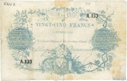 25 Francs type 1870 Clermont-Ferrand FRANCE  1870 F.A44.01 B