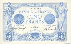 5 Francs BLEU FRANCE  1913 F.02.21 SPL