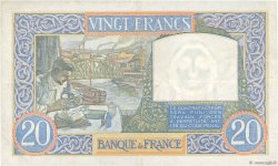 20 Francs TRAVAIL ET SCIENCE FRANCE  1940 F.12.03 pr.SUP