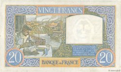 20 Francs TRAVAIL ET SCIENCE FRANCE  1940 F.12.05 TTB