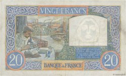 20 Francs TRAVAIL ET SCIENCE FRANCE  1942 F.12.21 TTB+