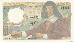 100 Francs DESCARTES FRANCE  1944 F.27.04