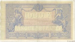 1000 Francs BLEU ET ROSE FRANCE  1890 F.36.02 TTB+