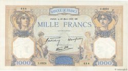 1000 Francs CÉRÈS ET MERCURE type modifié FRANCE  1939 F.38.35 SUP+