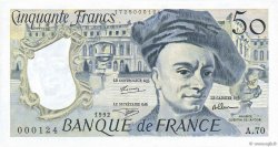 50 Francs QUENTIN DE LA TOUR FRANCE  1992 F.67.18A70