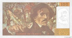 100 Francs DELACROIX imprimé en continu FRANCE  1991 F.69bis.04c pr.NEUF