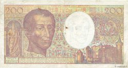 200 Francs MONTESQUIEU FRANCE  1989 F.70.09x TB+