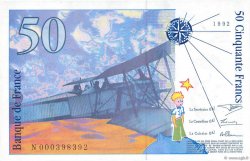 50 Francs SAINT-EXUPÉRY FRANCE  1992 F.72.01aN pr.NEUF