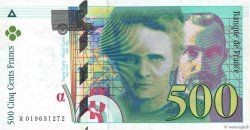 500 Francs PIERRE ET MARIE CURIE Symbole coupé en deux FRANCE  1994 F.76f2.01 pr.NEUF