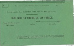 10 Francs FRANCE régionalisme et divers Marles 1870 -