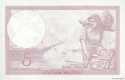 5 Francs FEMME CASQUÉE modifié FRANCE  1939 F.04.10 NEUF