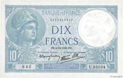 10 Francs MINERVE modifié FRANCE  1941 F.07.30 NEUF