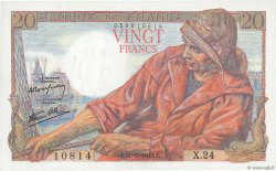 20 Francs PÊCHEUR FRANCE  1942 F.13.02 SPL+
