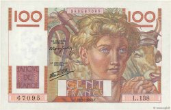 100 Francs JEUNE PAYSAN FRANCE  1946 F.28.11 NEUF