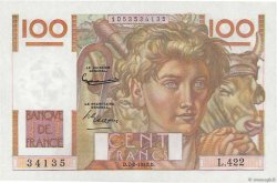 100 Francs JEUNE PAYSAN FRANCE  1952 F.28.31 NEUF