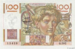 100 Francs JEUNE PAYSAN FRANCE  1954 F.28.43 NEUF