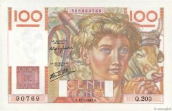 100 Francs JEUNE PAYSAN Favre-Gilly FRANCE  1947 F.28ter.01 NEUF