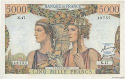 5000 Francs TERRE ET MER FRANCE  1951 F.48.03 SPL