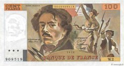 100 Francs DELACROIX modifié FRANCE  1978 F.69.01a SUP