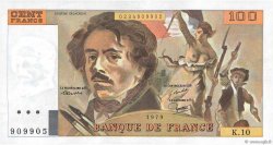 100 Francs DELACROIX modifié FRANCE  1979 F.69.02a SUP+