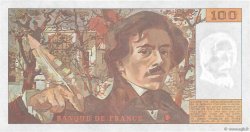 100 Francs DELACROIX imprimé en continu FRANCE  1991 F.69bis.03b1 SPL