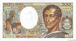 200 Francs MONTESQUIEU FRANCE  1986 F.70.06 NEUF