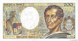 200 Francs MONTESQUIEU FRANCE  1989 F.70.09 NEUF