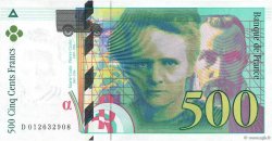 500 Francs PIERRE ET MARIE CURIE Symbole décalé FRANCE  1994 F.76f1.01 pr.NEUF