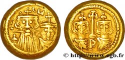 CONSTANS II, CONSTANTIN IV, HÉRACLIUS et TIBÈRE Solidus