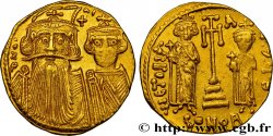 CONSTANS II, CONSTANTIN IV, HÉRACLIUS et TIBÈRE Solidus