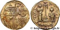 CONSTANTE II, CONSTANTINO IV, HERACLIO y TIBERIO Solidus