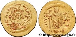 MAURICE TIBÈRE Solidus de poids léger (23 siliques) TTB+