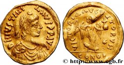 JUSTINIAN I Tremissis  AU/AU