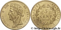 COLONIAS FRANCESAS - Charles X, para Guayana y Senegal 5 Centimes 1825 Paris