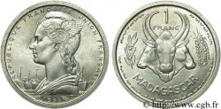 MADAGASCAR - UNIóN FRANCESA 1 Franc 1958 Paris
