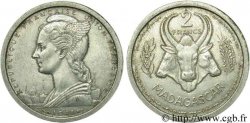 MADAGASCAR - UNIóN FRANCESA 2 Francs 1948 Paris