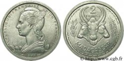 MADAGASCAR - UNIóN FRANCESA 2 Francs 1948 Paris