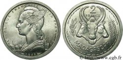MADAGASCAR - UNIóN FRANCESA 2 Francs 1948 Paris