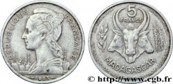 MADAGASCAR - UNIóN FRANCESA 5 Francs 1953 Paris