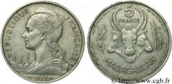 MADAGASCAR - UNIóN FRANCESA 5 Francs 1953 Paris